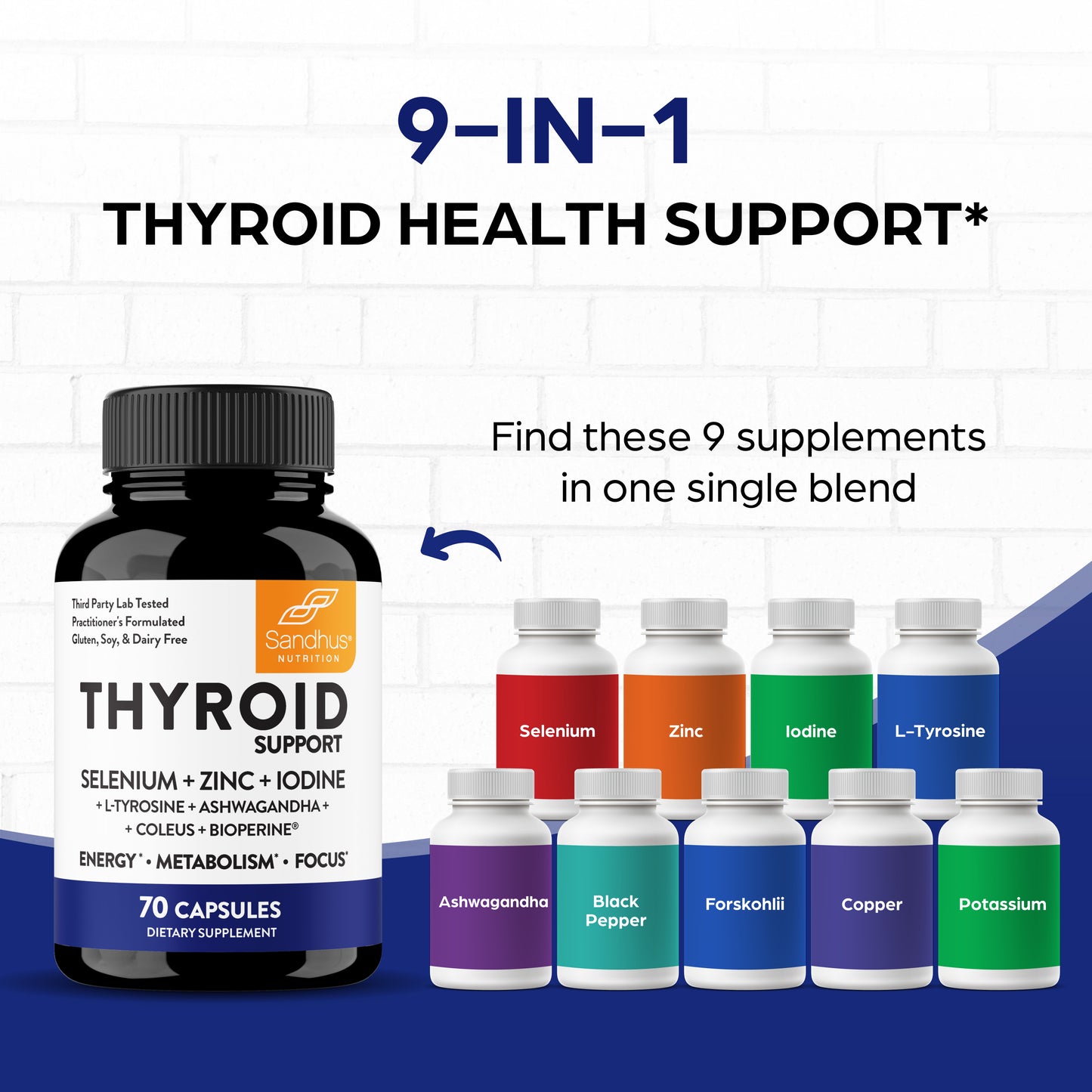 Thyroid Support Capsules 70 Ct