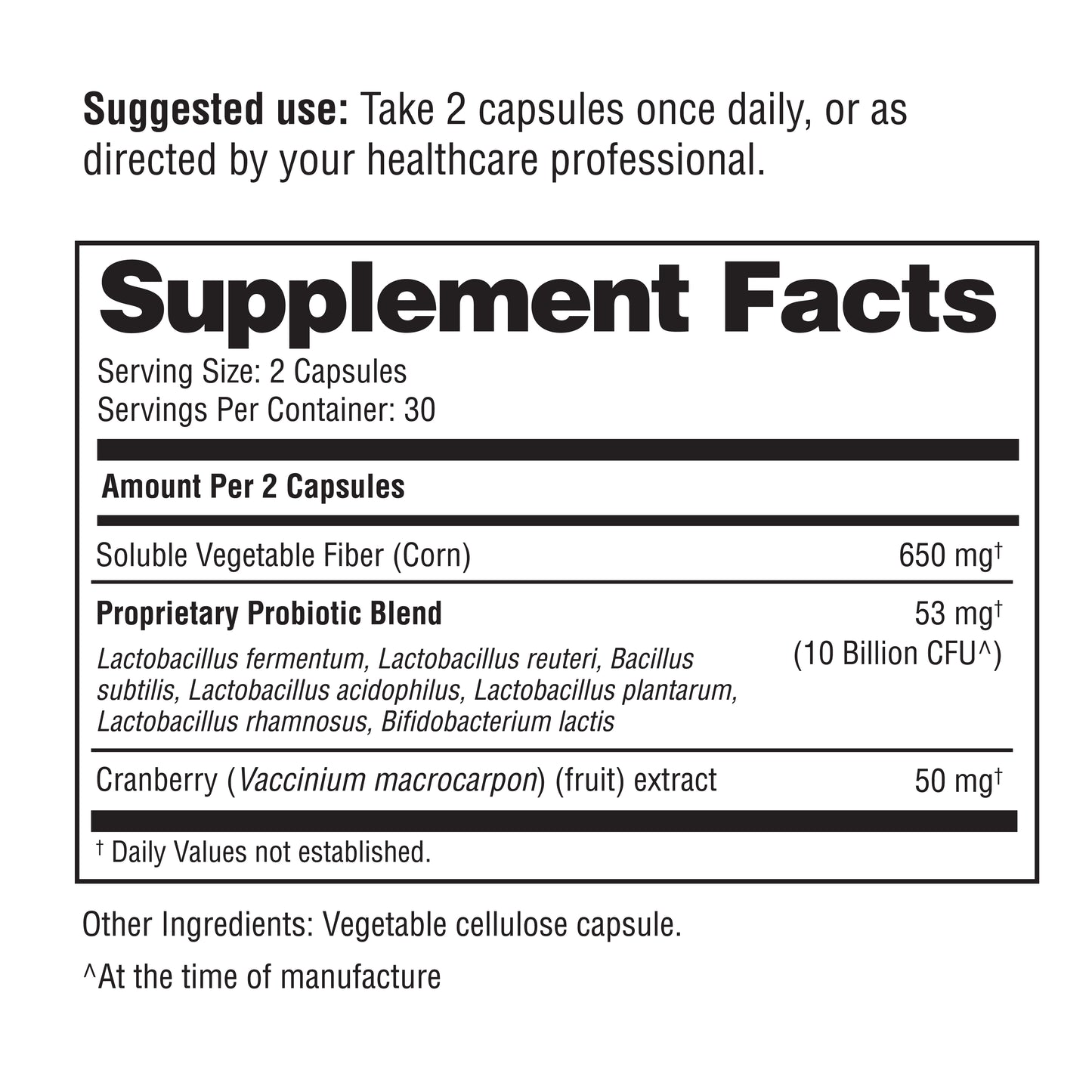 Vaginal Probiotic Capsules – 60 Ct.