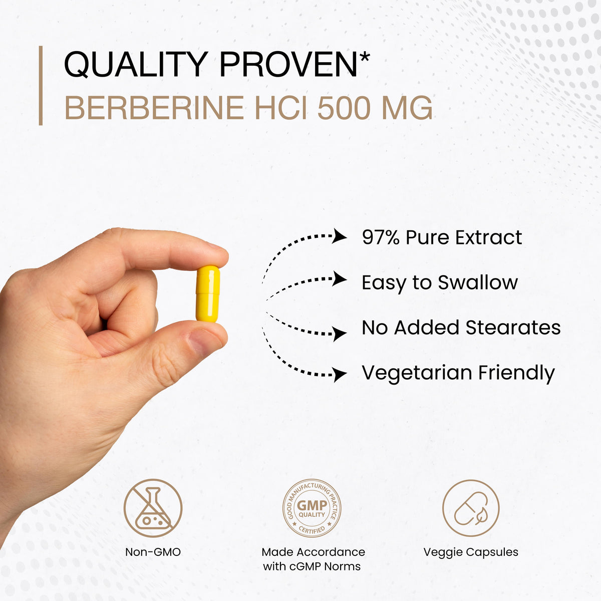 Berberine HCl - Capsules 60 Ct