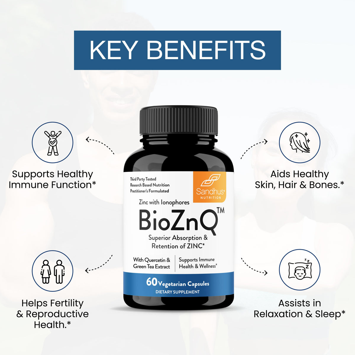 BioZnQ Capsules - 60 Ct