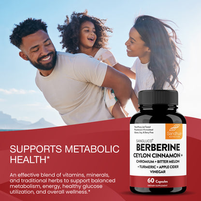 Berberine Cinnamon Capsules - 60 Ct
