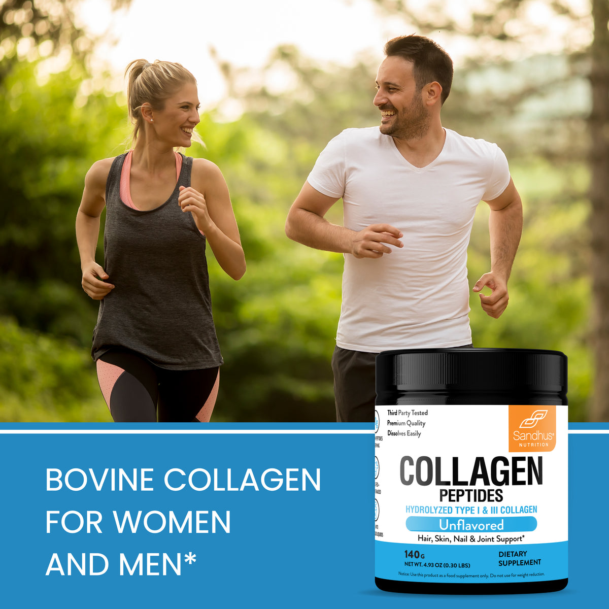 Collagen Peptides Unflavored Powder, Trial Pack