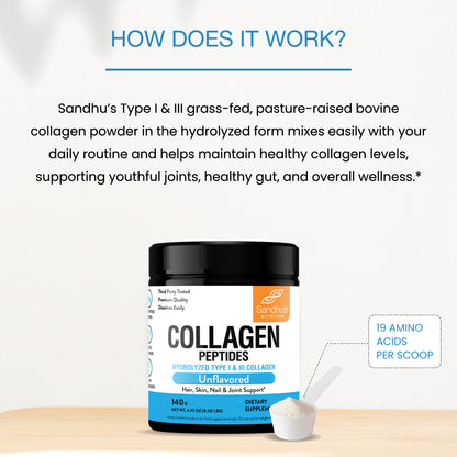 Collagen Peptides Unflavored Powder, Trial Pack