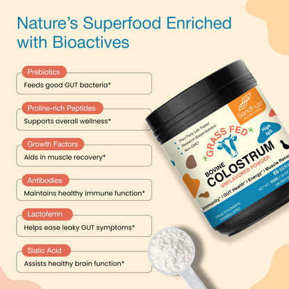 Bovine Colostrum Powder – Cow’s Nutrient-Rich “First Milk” with High IgG
