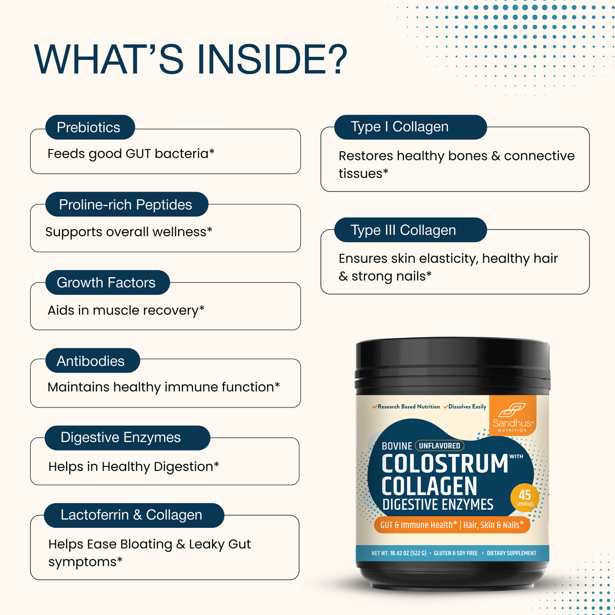 Colostrum with Collagen & Digestive Enzymes  Powder
