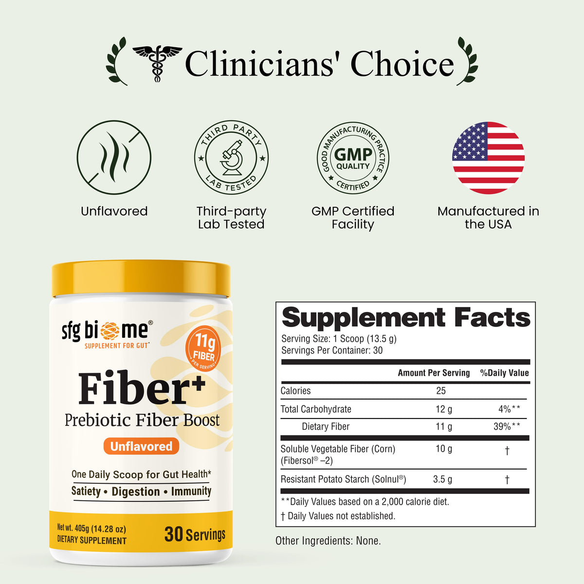Fiber+ Prebiotic Fiber Boost