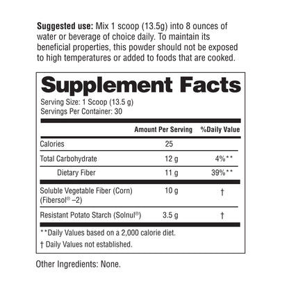 Fiber+ Prebiotic Fiber Boost