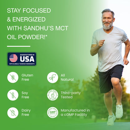 MCT Oil Powder with Prebiotic Fiber, Unflavored, 35 Servings