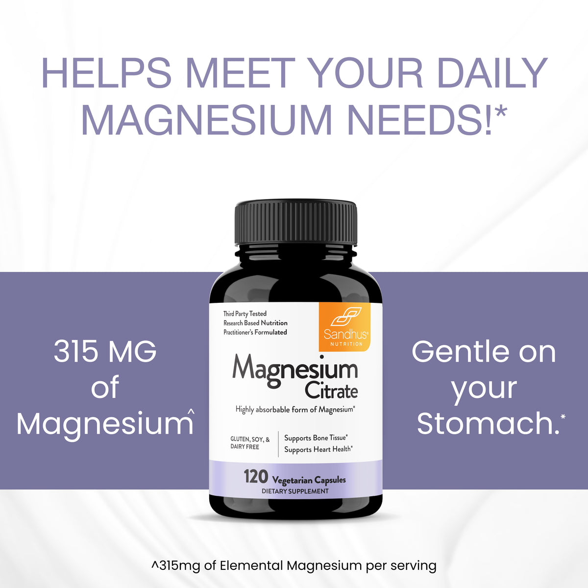 Magnesium Citrate - Capsules 120 Ct