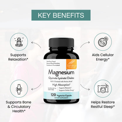 Magnesium Glycinate Lysinate - Capsules 120 Ct