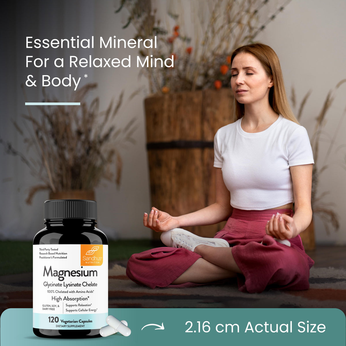 Magnesium Glycinate Lysinate - Capsules 120 Ct