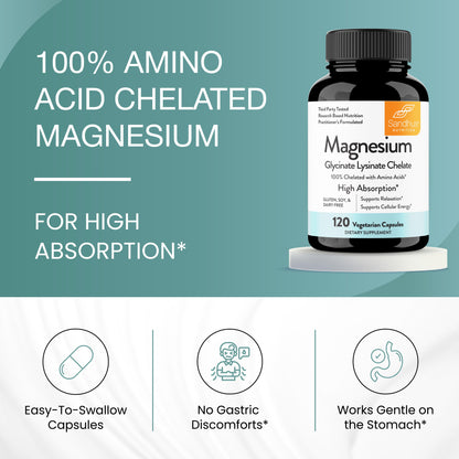 Magnesium Glycinate Lysinate - Capsules 120 Ct
