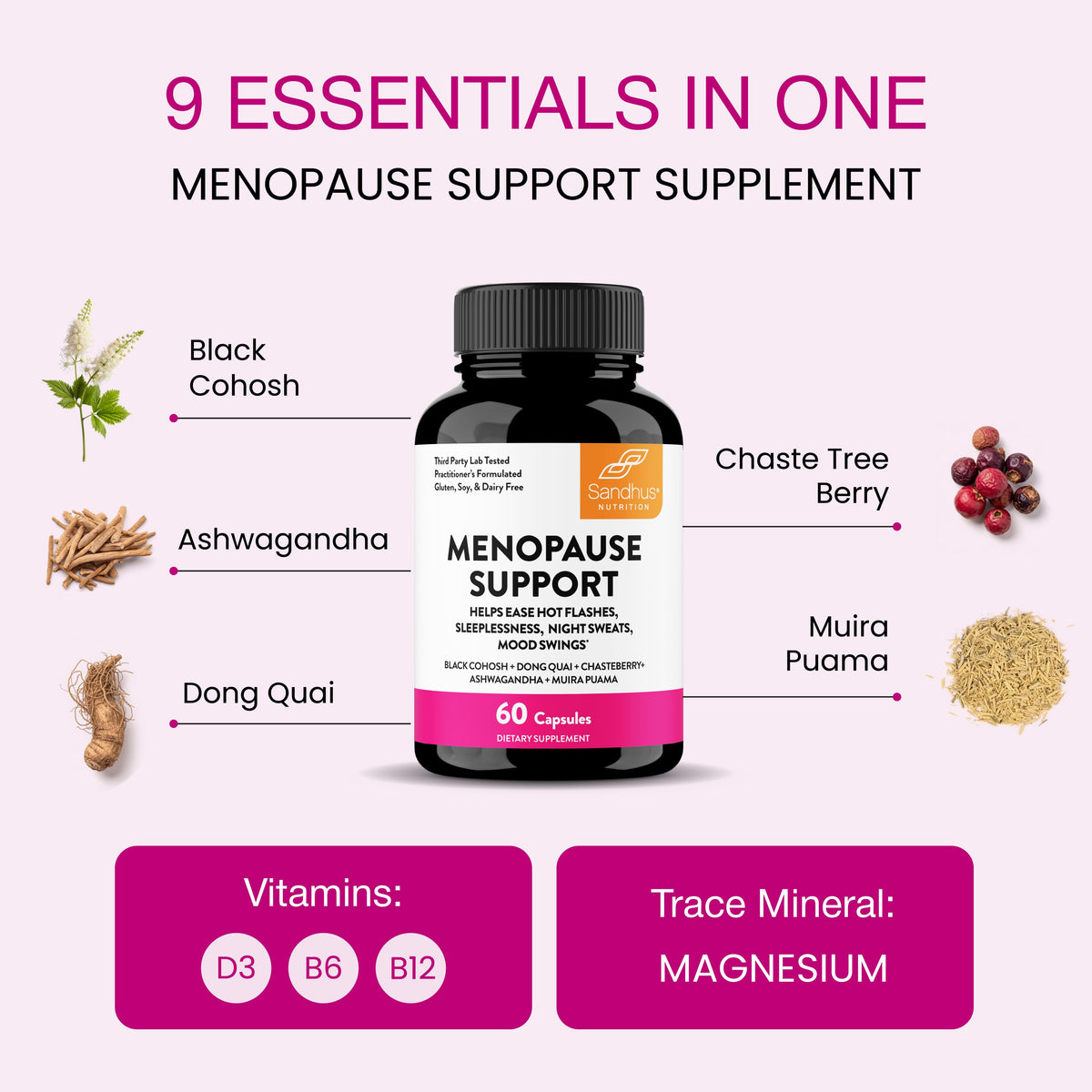 Menopause Support Capsules - 60 Ct