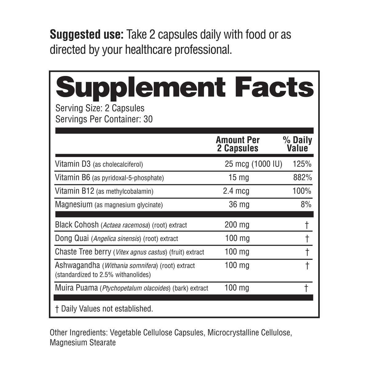 Menopause Support Capsules - 60 Ct