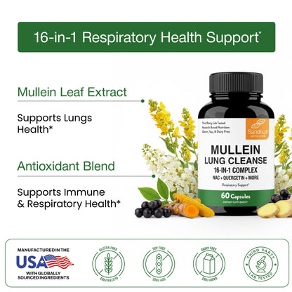 Mullein Lung Cleanse Capsule - 60 Ct