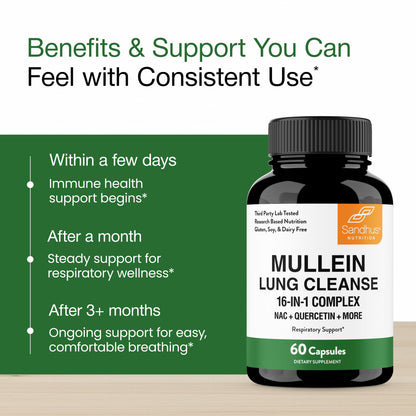 Mullein Lung Cleanse Capsule - 60 Ct
