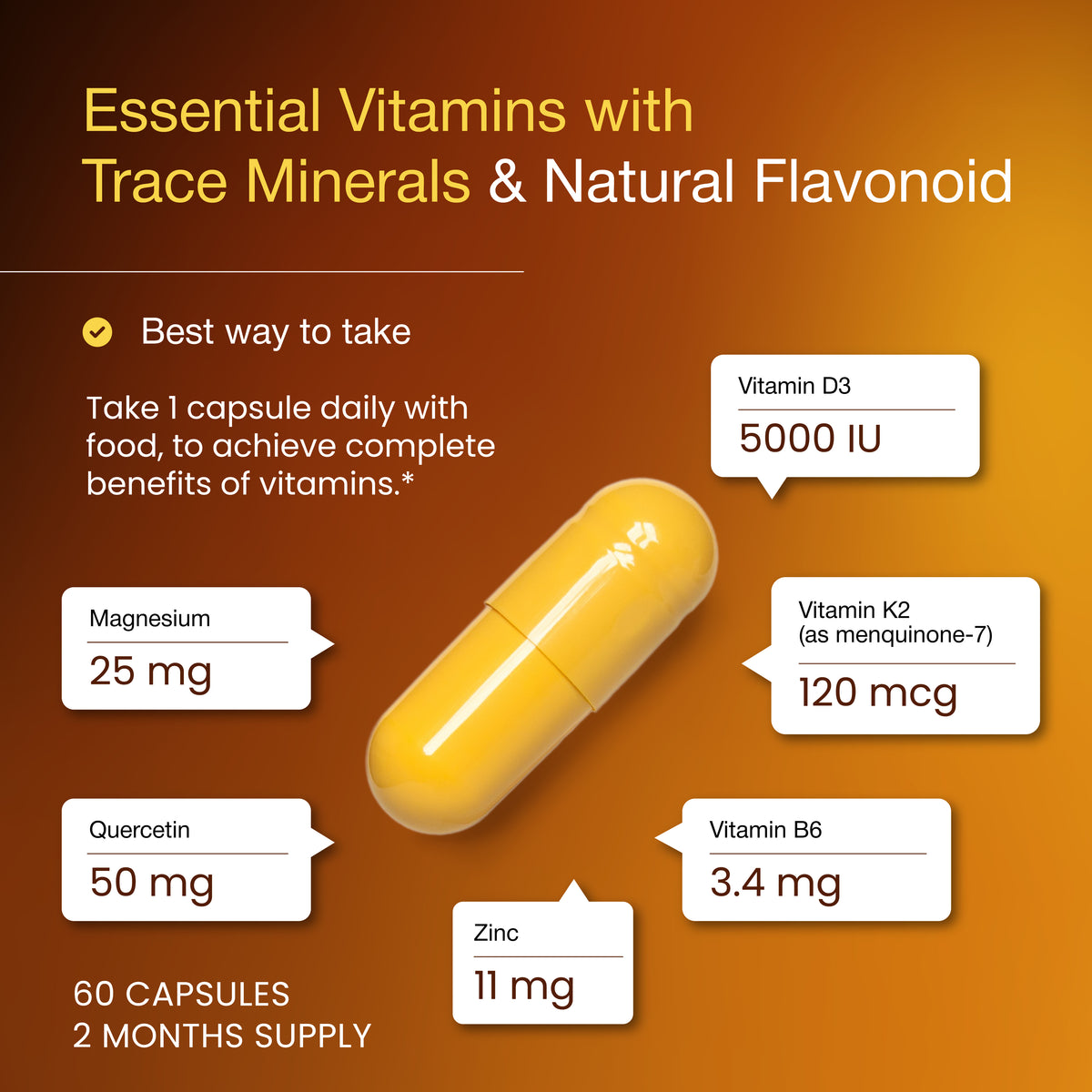 Vitamin D3 + K2 Supplement