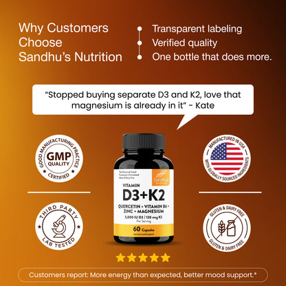 Vitamin D3 + K2 Supplement