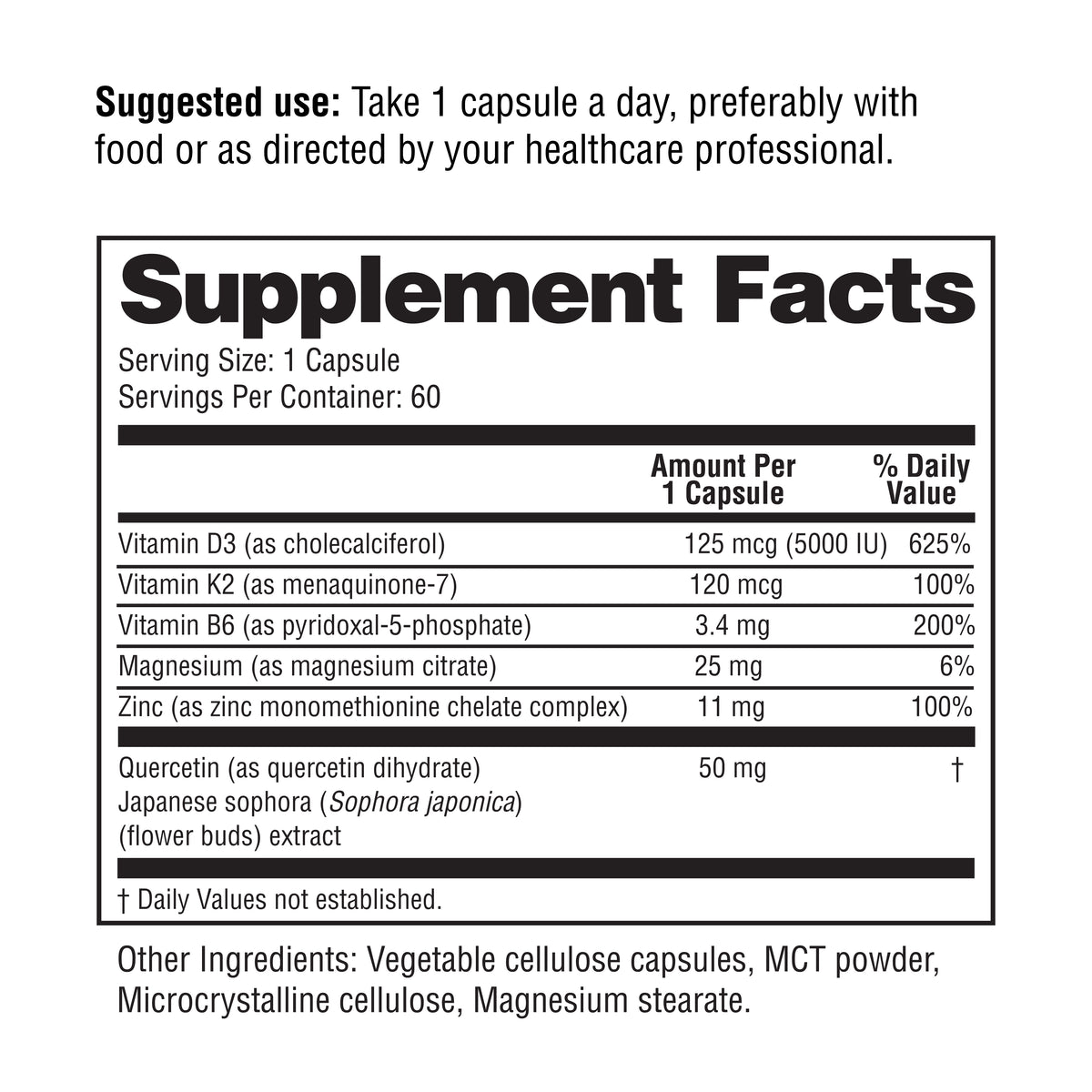 Vitamin D3 + K2 Supplement