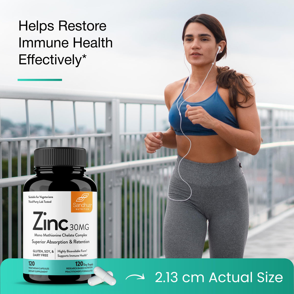 Zinc 30 mg - Capsules 120 Ct