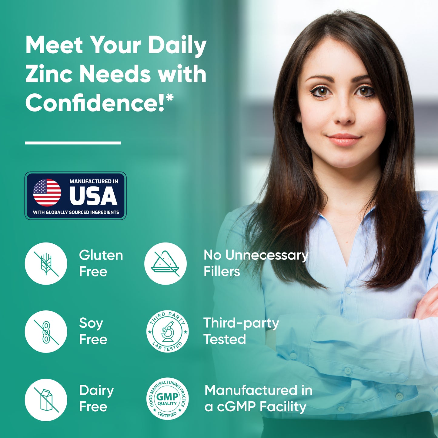 Zinc 50 mg - Capsules 120 Ct